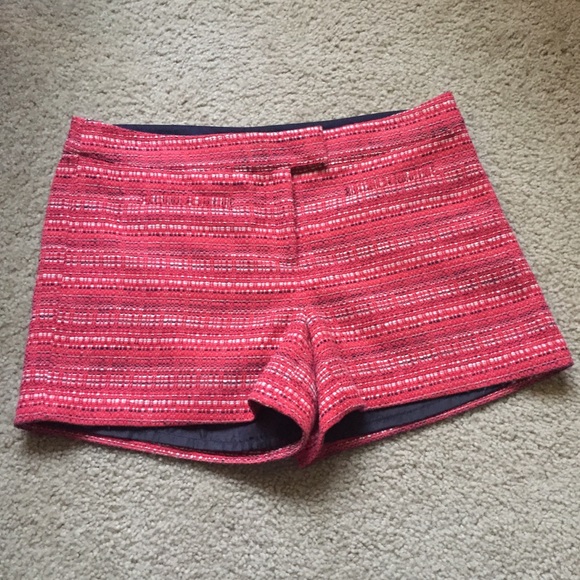 Cynthia Rowley Pants - red/wht/blue textured shorts